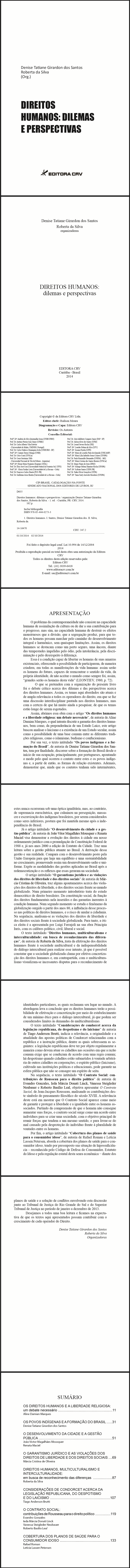 DIREITOS HUMANOS:<br>dilemas e perspectivas